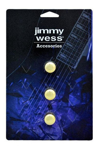 Jgo. De 3 Botones Para Guitarra Eléctrica, Metal Dorado Jimm