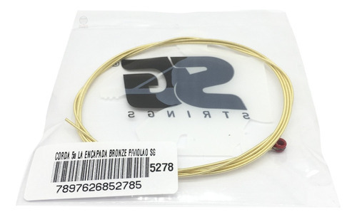 Corda Avulsa Violão Aço Lá (quinta) Encapada Em Bronze Sg
