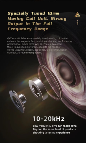 Audifonos Qkz Zxn, Hifi Bass Earbuds, Con Mic