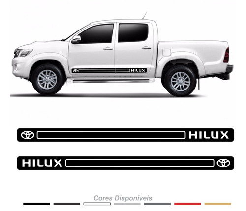 Adesivo Toyota Hilux Faixa Lateral Personalizado Par Imp28