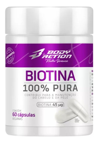 Biotina 60 Cáps Nutriscience 60 Cápsula - Un