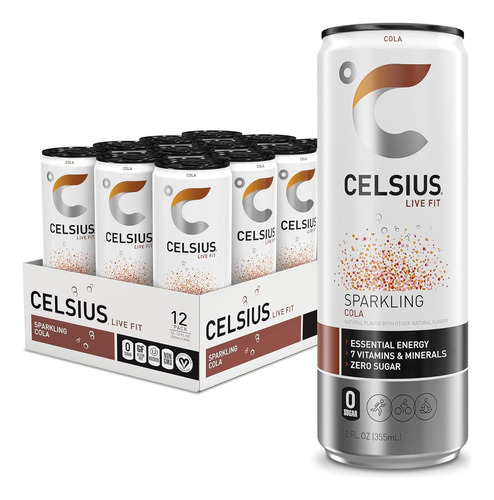 Celsius Fitness - Bebida Energética De 12 Onzas Líquidas, 