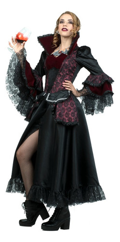 Disfraz Para Mujer De Vampiresa Victorian Vampire Girl Para Halloween