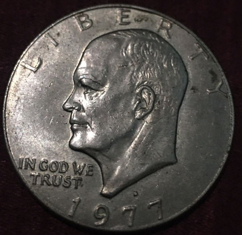 Imagen 1 de 6 de Eisenhoward Moneda De Un $1 De 1977