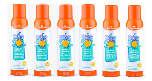 Hidratante Pós Sol Babydeas Infantil E Adulto 150ml Kit 6un