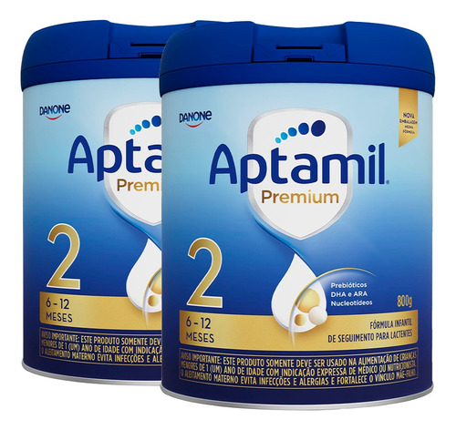 Aptamil Premium 2 Lt 800g - Kit 2 Latas