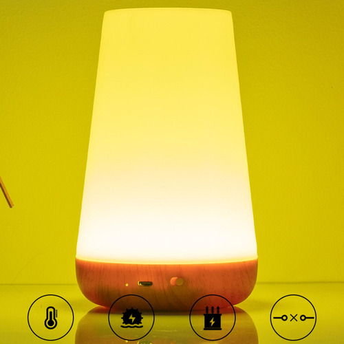 Lámpara De Mesa Remota Creativa Usb Recargable Regulable