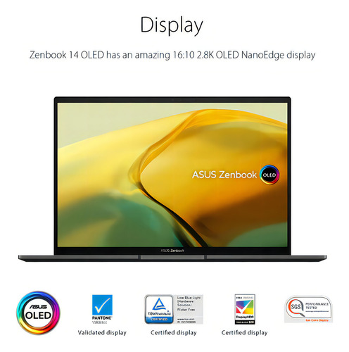 Notebook Asus Zenbook 14 Pulgadas Oled Touch Amd Ryzen 5 7530u 8 Gb Ram 256 Gb Ssd Windows 11