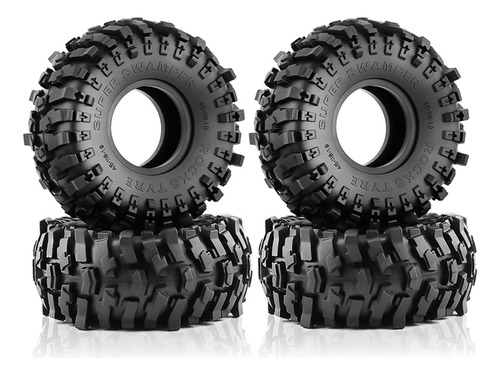 4 Neumáticos De Goma 1.9 De 118 Mm Para Rc Crawler C 1/10