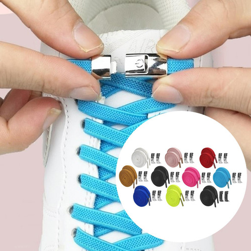 Cordones Elásticos Sin Ataduras Para Zapatos, Rápidos Y Plan