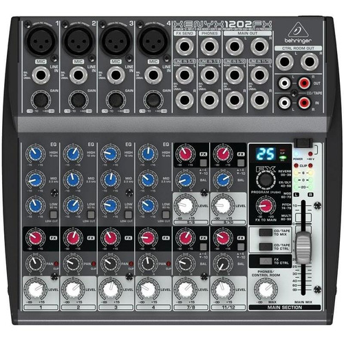 Mesa De Som Behringer Xenyx 1202fx C/efeitos Mixer 12 Canais