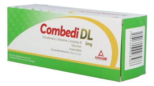 Combedi Dl Solución Inyectable 5 Mg Caja Con 6 Ampolletas