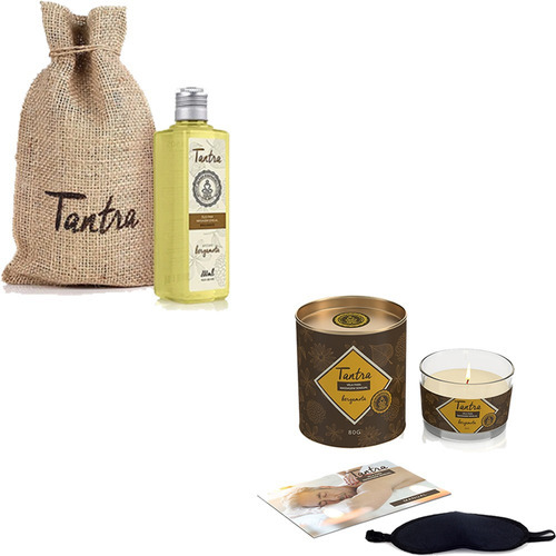  Óleo De Massagem Tantra Bergamota E Vela  Kit Romantico