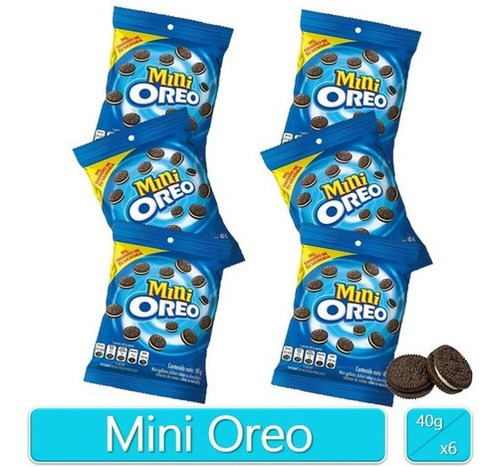 Galletas Oreo Mini 40gr Ristra X6 Unidade