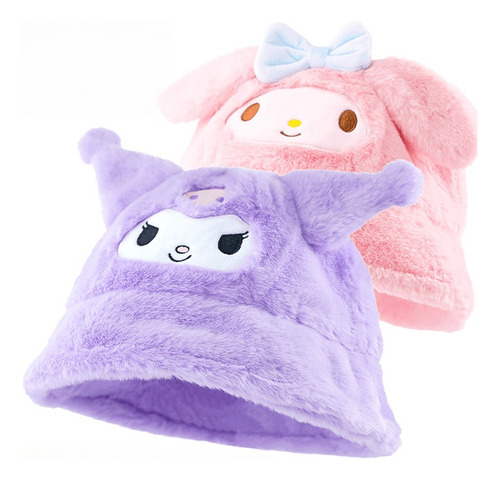 Piluso Gorro Peluche Kuromi My Melody Sanrio