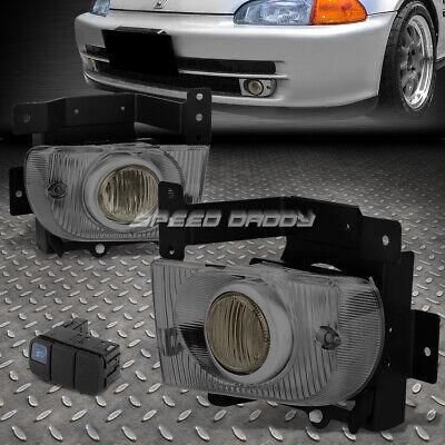 For 92-95 Honda Civic Eg8/eh9 Sedan Smoked Lens Fog Ligh Oad