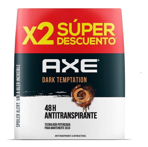 2 Desodorante Axe Spray Darktemptation 152ml