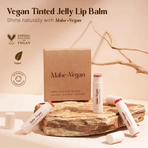 Set De Bálsamo Labial Make.crema Hidratante Vegana Para Labi