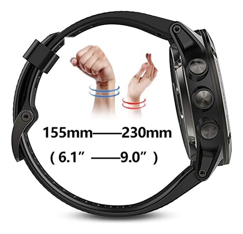 Para Garmin Fenix 5 5x Plus 6 6x Pro 3 Hr Reloj