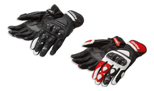 Guantes Ducati Largos De Piel Con Fibra De Carbono