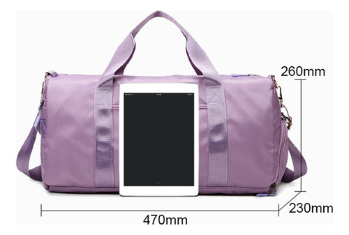 Generic Bolsa Deportiva Con Bolsillo Húmedo Y Compartimento