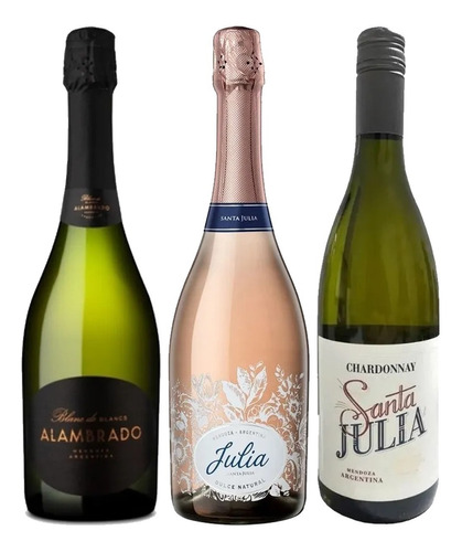 Espumante Alambrado + Santa Julia Dulce + Chardonnay