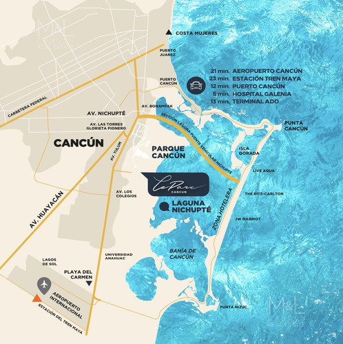 Departamento Ph En Venta En Cancún. Le Parc 4 Recámaras, Boulevard Colosio