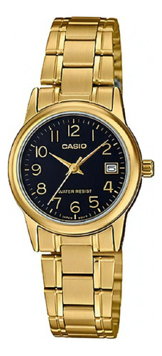 Relógio Feminino Casio Ltp-v002g 1bu Dourado Analógico