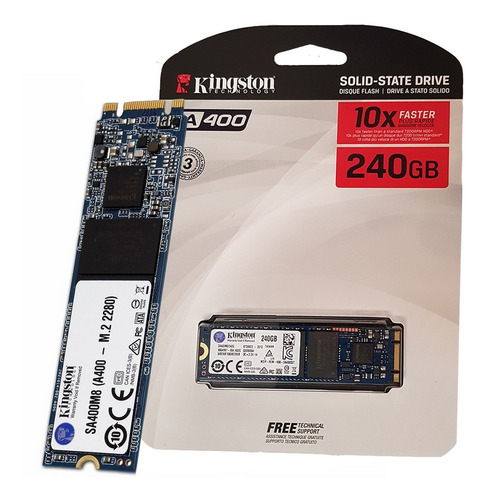 Imagen 1 de 7 de Disco Solido M.2 240 Gb Kingston A400 Ssd Sa400m8 / 240g