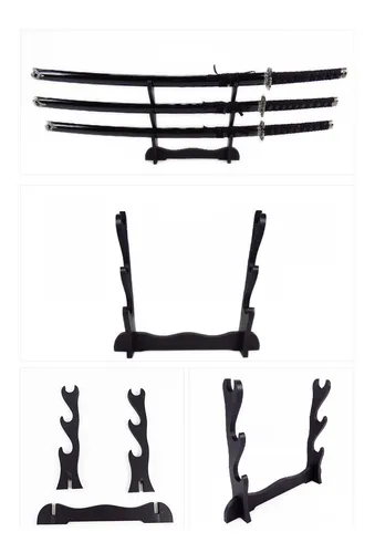 comprar Atril Soporte Triple Mesa Para Katana Samurai O Espadas