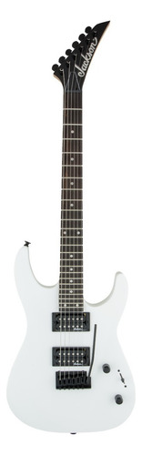 Guitarra eléctrica Jackson JS Series JS12 dinky de álamo snow white brillante con diapasón de amaranto