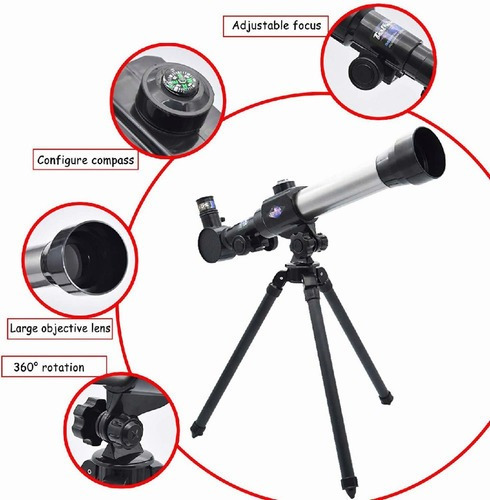 Telescopio Astronómico De Visión Nocturna Con Trípode Ocular