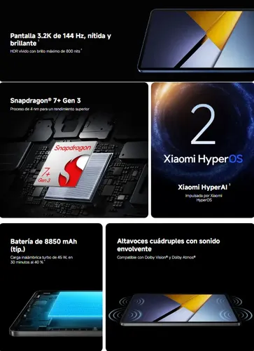 Xiaomi Poco Pad X1 8gb Ram 512gb Rom Azul Tablet Azul | Frete grátis