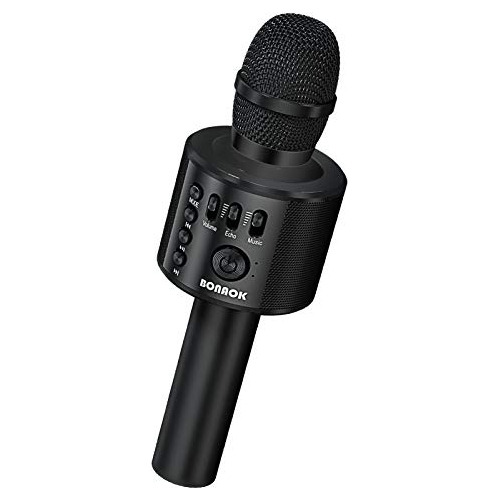 Bonaok Micrófono De Karaoke Inalámbrico Bluetooth, 3 En 1, P