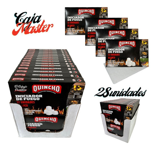 Imagen 1 de 8 de Iniciador De Fuego Para Parrilla Chimenea Caja Master White