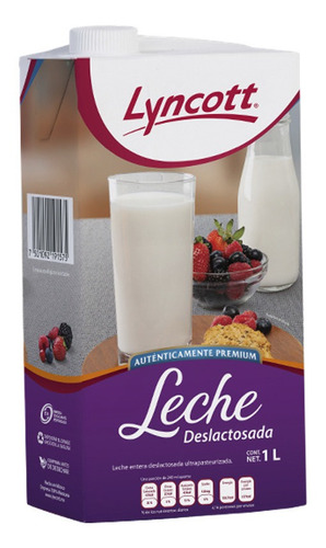 Leche Deslactosada Premium 100% Pura De Vaca Lyncott 6 L