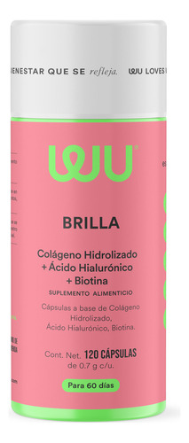 Brilla | Piel  + Uñas + Cabello | Wu | Colageno, Biotina Sabor N/A