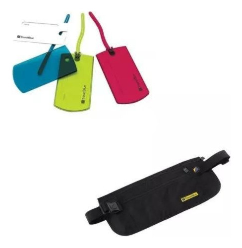 Imagen 1 de 6 de Combo De Viaje Identifcador De Valija + Porta Valores Oferta