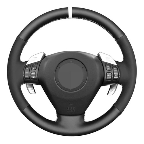 Ozeqo Funda Para Volante Automovil Gamuza Cuero Genuino Rx-8