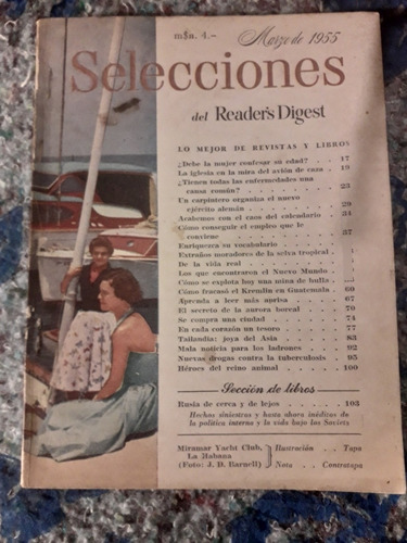 Revista Selecciones Marzo 1955 Doña Petrona Gina Lollobrigid