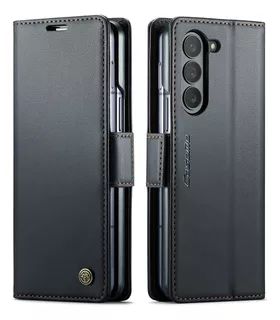 Funda De Cuero Antirrobo For Samsung Galaxy Z Fold5 5g Car 1