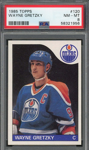 Wayne Gretzky 1985 Topps Hockey Card 120 Grado Psa 8