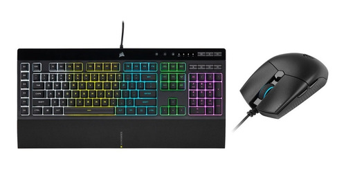 Set De Juego Corsair Teclado K55 Rgb Pro+ Mouse Katar Pro