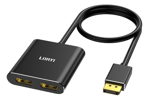 Adaptador Dp A 2 Puertos Dp 4k60hz Mst