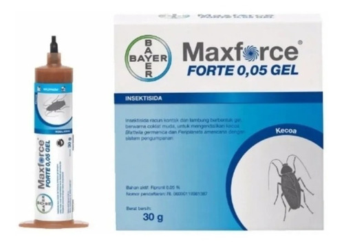 Pack 4 Maxforce Forte Gel Bayer Jeringa 30gr Mata Cucarachas