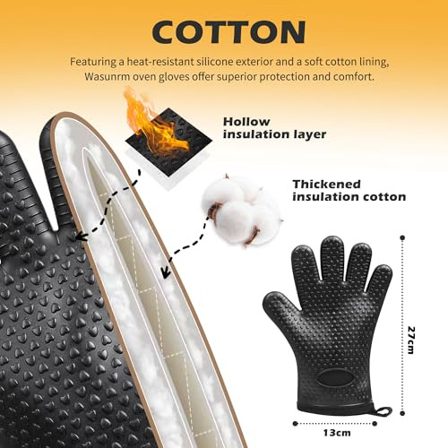 Manoplas De Horno De Silicona Resistentes Al Calor Hasta 50
