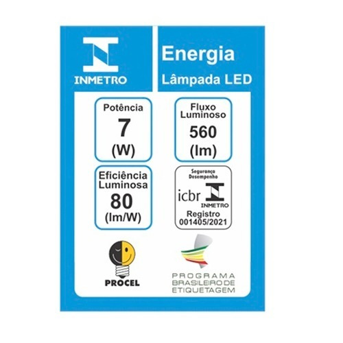 Lampada Led Bulbo 7w 6500k 560lm Biv E27 Ledvance (osram).
