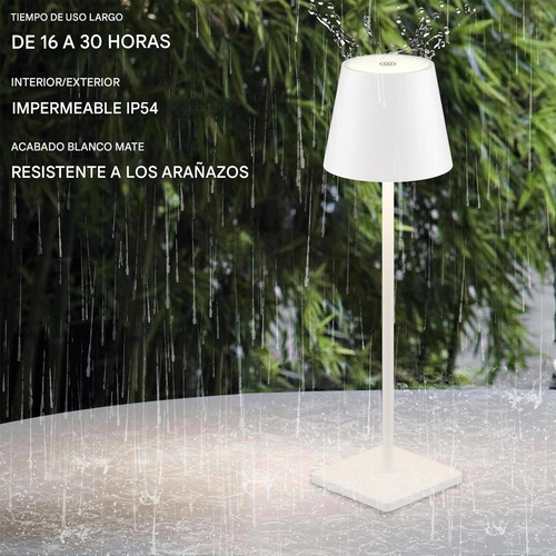 2x Lámpara De Mesa Led Escritorio Recargable Ajustable