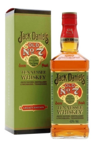 Imagen 1 de 2 de Whisky Jack Daniels Old No.7 1 Litro Sour Mash Legacy