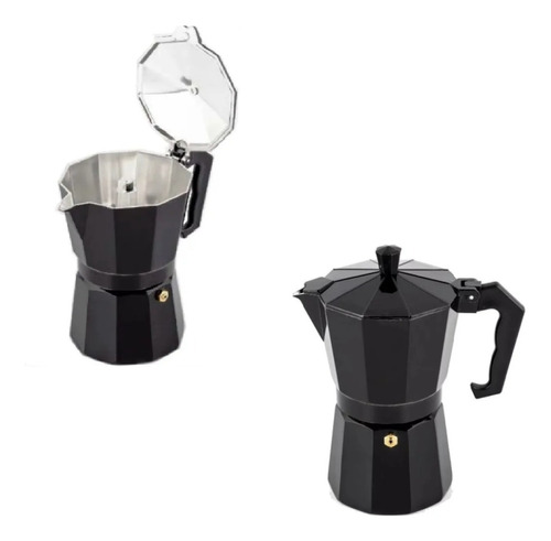 Cafetera Italiana Espresso, Moka Filtro De Aluminio 6tz 